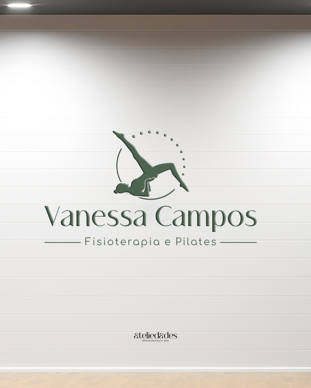 logotipo fisioterapia e studio de pilates vanessa campos