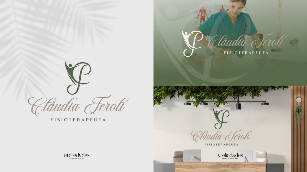 criação de logotipo fisioterapeuta cláudia feroli imagem destacada