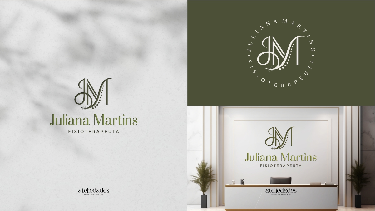 ateliedades juliana martins logotipo para fisioterapeuta