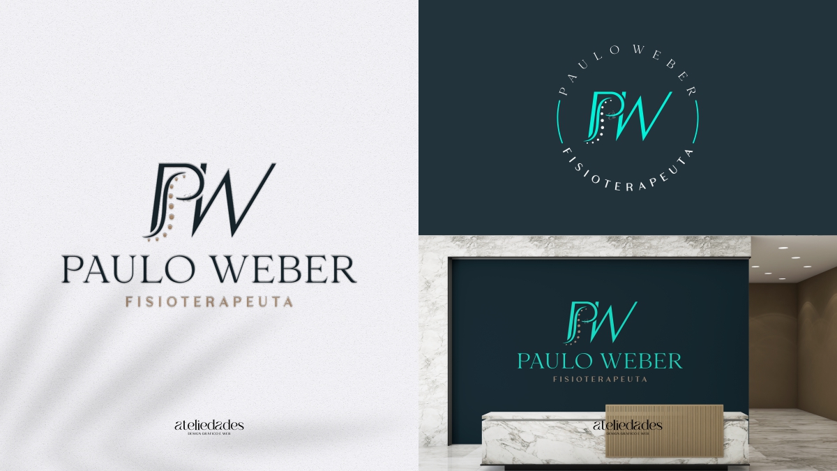 ateliedades logotipo para fisioterapeuta paulo weber