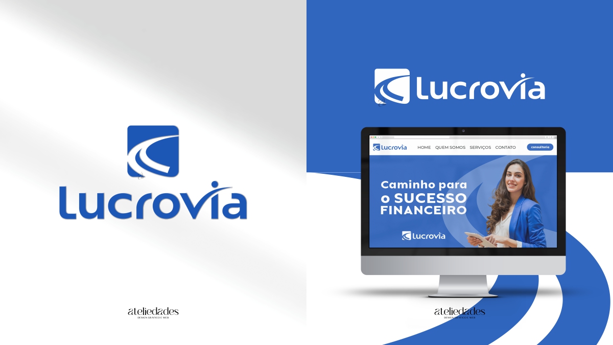 logotipo para contabilidade finanças lucrovia