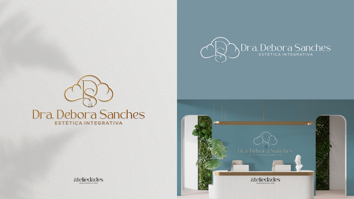 logotipo estética integrativa clínica de estética dra débora sanches