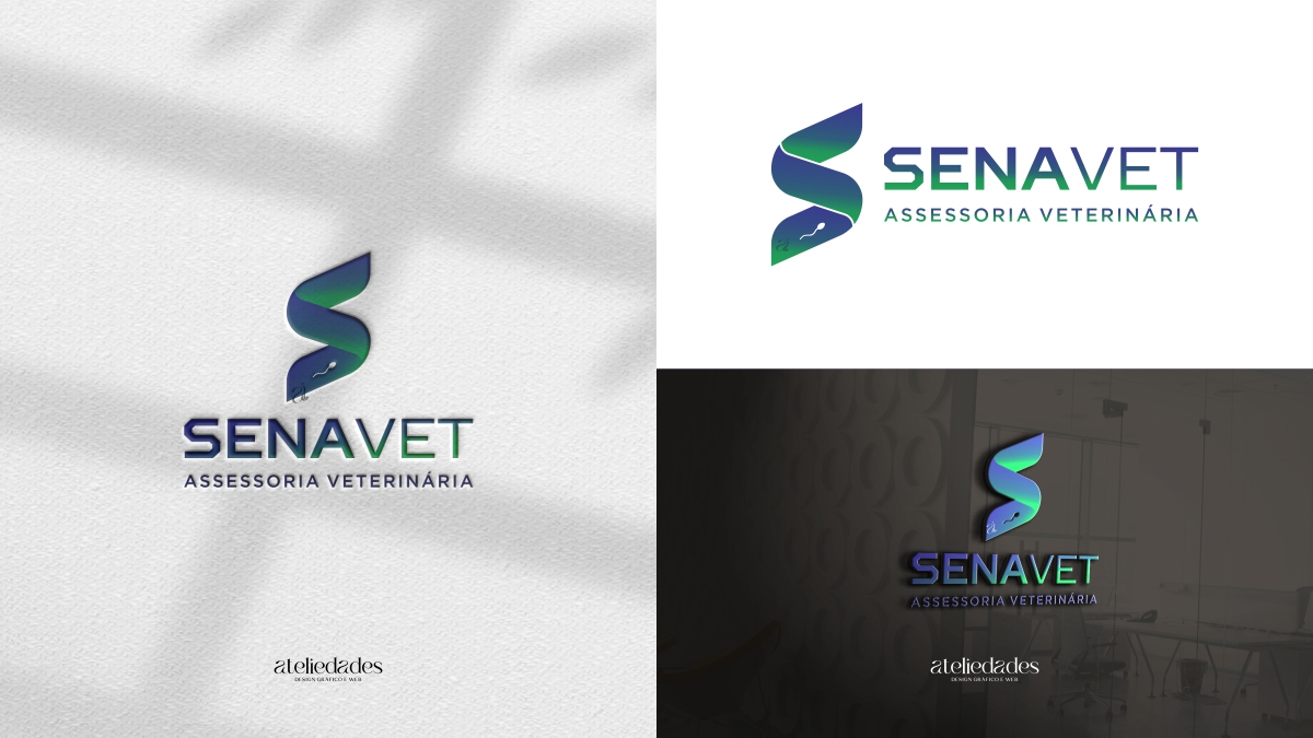 logotipo reprodução bovina assessoria veterinária senavet