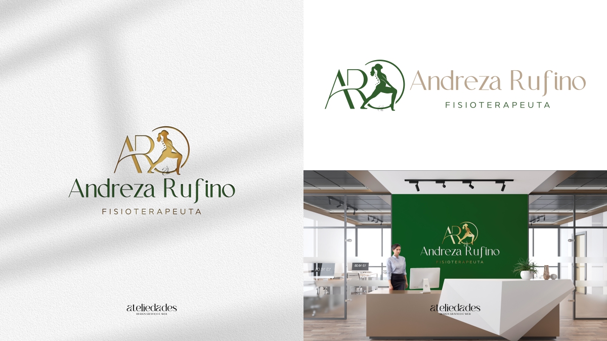 identidade visual fisioterapia logo fisioterapeuta andreza rufino