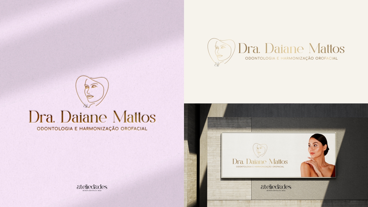 logotipo harmonização facial odontologia dra daiane mattos